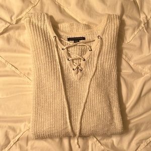 American Eagle white knit sweater
